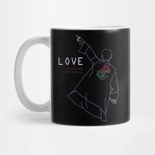 BTS RM LOVE LINE ART Mug